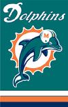 Miami Dolphins Appliqued 2-sided Banner