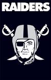 Oakland Raiders 2-sided Appliqued Banner