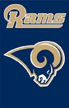 St Louis Rams 2-sided Appliqued Banner