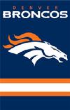 Denver Broncos Appliqued 2-sided Banner