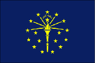 INDIANA STATE FLAG