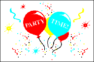PARTY TIME 3 X 5 FLAG
