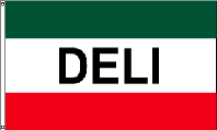 Deli Green White Red Flag