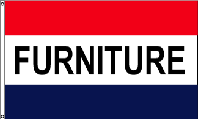 Furniture Red White Blue Flag