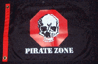 Pirate Zone 12 x 18 Flag