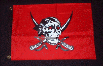 Caribbean Pirate 12 x 18 Flag