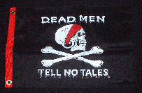 Dead Men Tell No Tales 12 x 18 Flag
