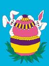Bunny Fun Nylon Flag