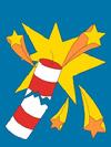 FIRECRACKER NYLON FLAG