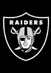 OAKLAND RAIDERS APPLIQUED GARDEN FLAG