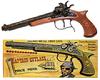 Die Cast Metal Pirate Cap Gun. Twin Hammers, Double Action Trigger.