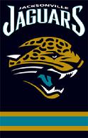 Jacksonville Jacguars 2-sided Appliqued Banner