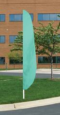 aqua feather flag 12' x 26"