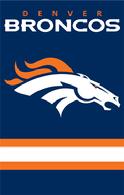 Denver Broncos Appliqued 2-sided Banner