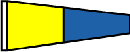 Numeral 5  1 1/3' x 3' Pennant
