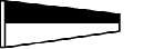 Numeral 6  1 1/3' x 3' Pennant