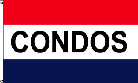Condos Red White Blue Flag