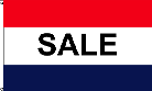 Sale, Red White,Blue Flag
