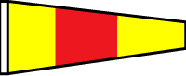 Numeral 0 1 1/3' x 3' Pennant