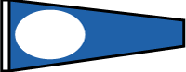 Numberal 2  1 1/3' x 3' Pennant