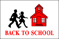 BACK TO SCHOOL 3 X 5 FLAG