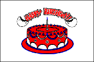 HAPPY BIRTHDAY 3 X 5 FLAG