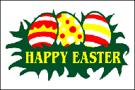 EASTER EGGS 3 X 5 FLAG