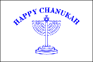 HAPPY CHANUKAH 3  X 5 FLAG