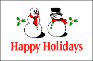 HAPPY HOLIDAYS 3 X 5 FLAG