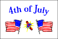 4TH OF JULY 3 X 5 FLAG
