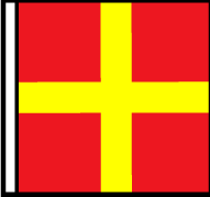 R(Romeo) The Way is Off My Ship 24 x 48 Flag