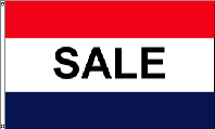 Sale, Red White,Blue Flag